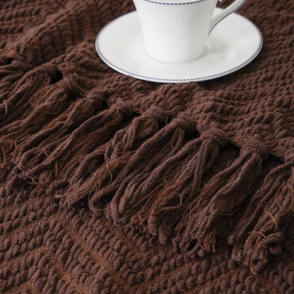 BATTILO HOME Dark Brown Throw Blanket - Image 9