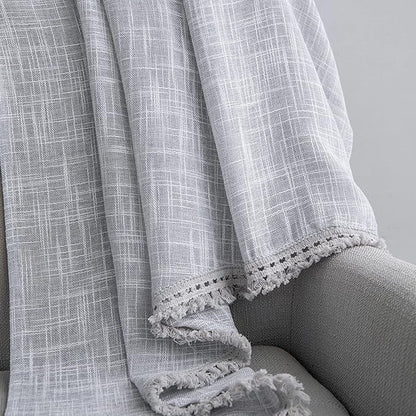 Beda Home Tassel Linen Textured Swag Valances - Image 4