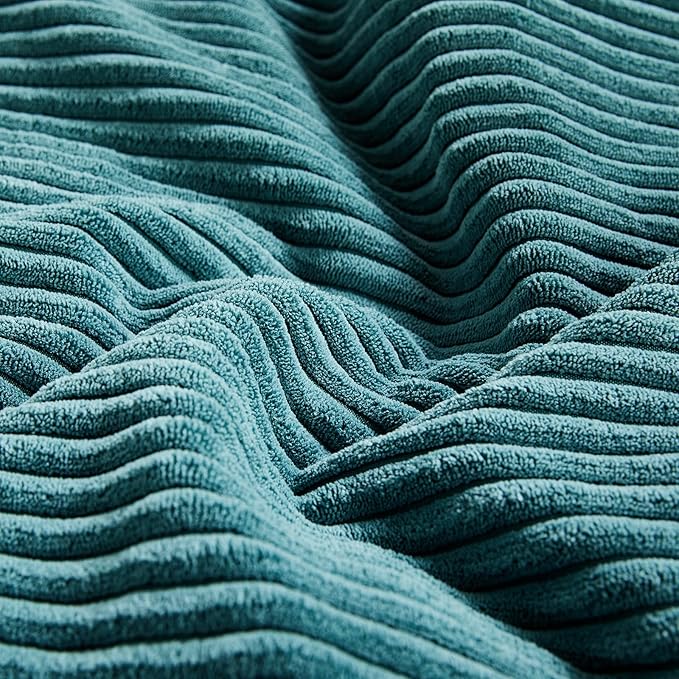 Fancy Homi 2 Packs Teal Lumbar Decorative Throw Pillow Covers 16x32 Inch - Image 5