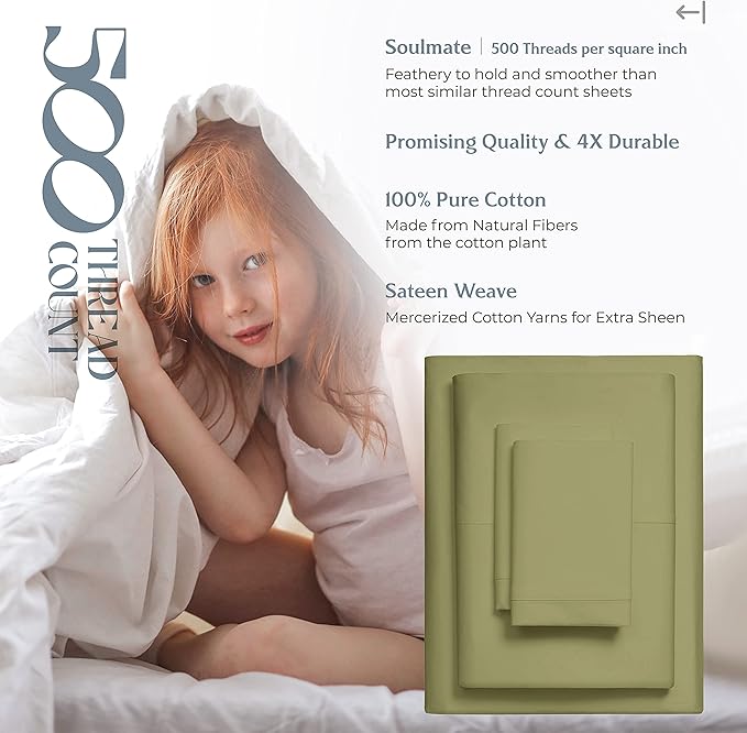 Mayfair Linen 500 Thread Count Split King Sheets Sets - Image 6