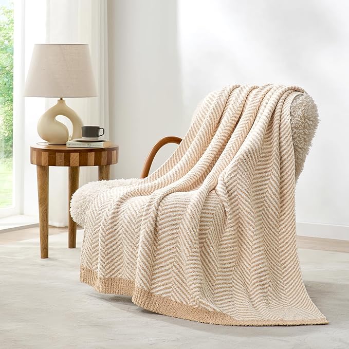 Snuggle Sac Herringbone Throw Blanket - Image 6
