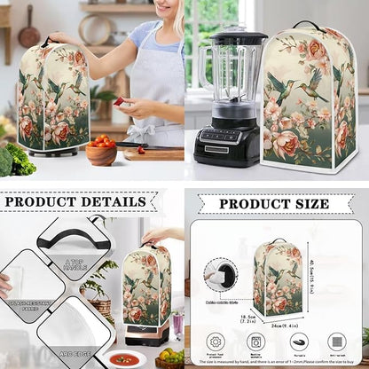 Hummingbirds Kitchen Appliance Dust Cover Set - Image 3