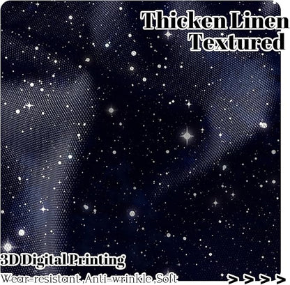 Renaiss 42 x 96 Inch Space Starry Night Sky Half Window Curtains - Image 2