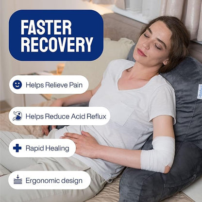 ComfortSpa Reading Pillow for Bed Adult Size, Back Rest Pillow - Image 9