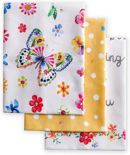 Maison d' Hermine Kitchen Towels Set of 3 100% Cotton 27.50" x 20" Reusable by MaisondHermine