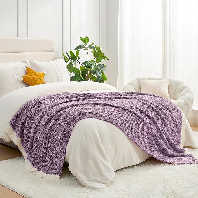 Snuggle Sac Purple Reversible Super Soft Blanket Twin Size by SnuggleSac