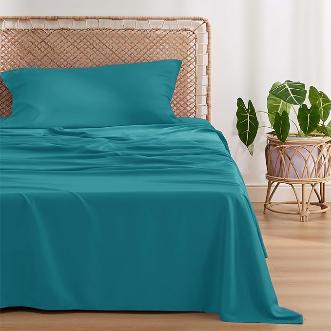 Bedsure Cooling Sheets Twin XL, Rayon Derived from Bamboo, Breathable & Soft - Image 2