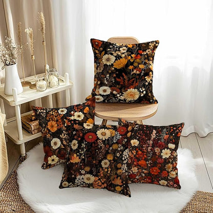 Throw Pillow Covers for Couch and Sofa | 18x18 Set of 4 Living Room Cushion - Image 3