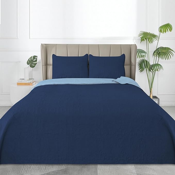 Easy-Going Full/Queen Size Reversible Quilt Set - Image 2