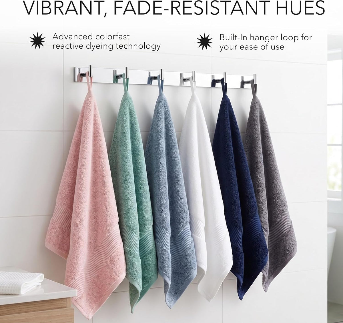 jouline | 4-piece large premium 600gsm bath towel, close-up detail