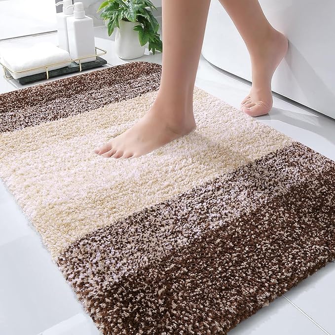 OLANLY Bathroom Rugs Mat 36x24, Extra Soft Absorbent Microfiber Bath Rugs by OLANLY