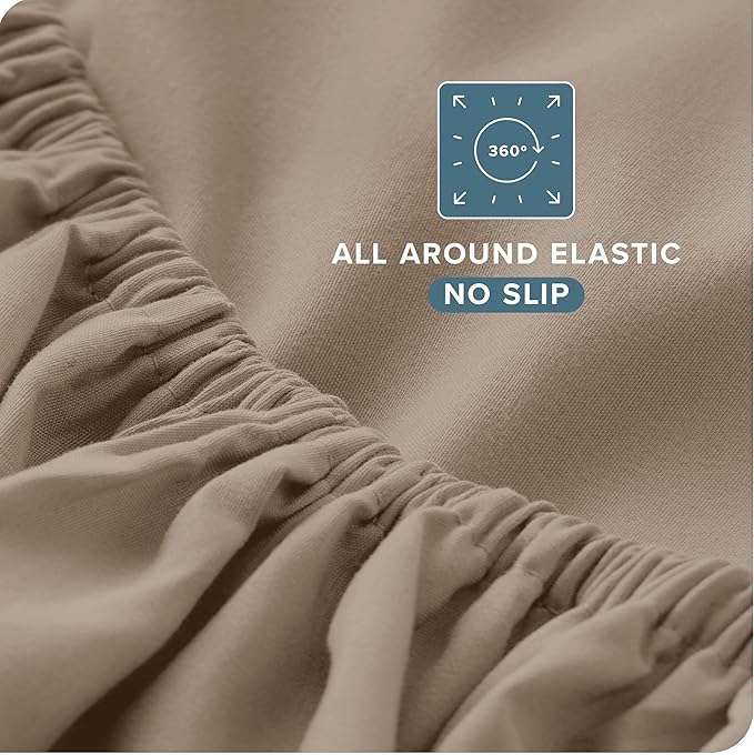 Bare Home Split Head Flex King Sheet Set - Image 7