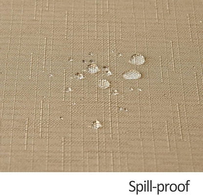 maxmill Slubby Texture Tablecloth Water Resistance Antiwrinkle Spillproof Soft - Image 5