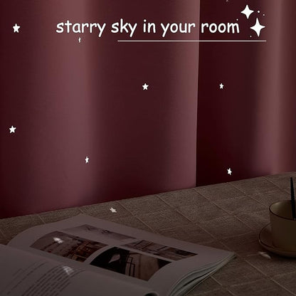NICETOWN Pink Star Cutout Curtains - Image 4