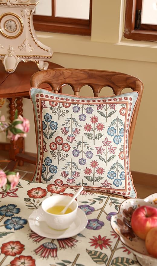 Blue Throw Pillow Covers Set of 2, Cottage Rustic Farmhouse - Image 7
