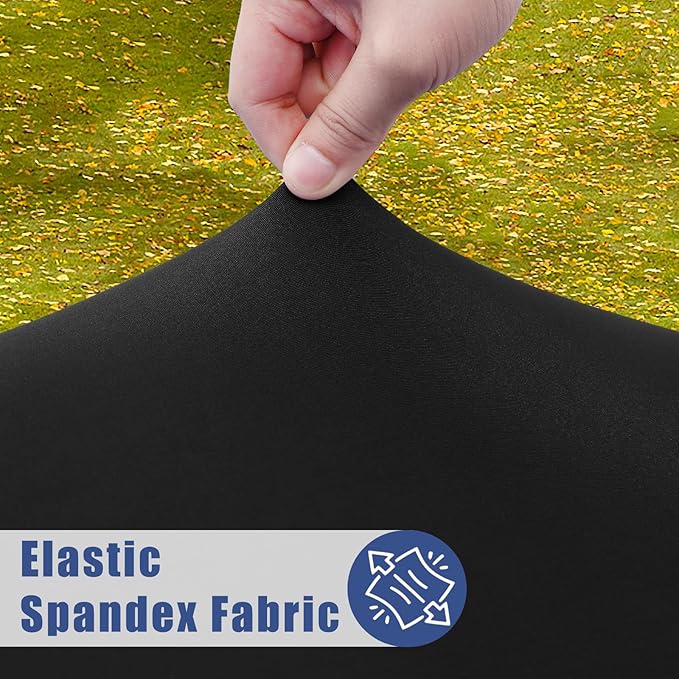 Round Spandex Tablecloth, Elastic Fitted Waterproof Tablecloths - Image 2