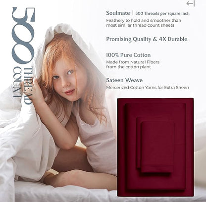 Mayfair Linen 500 Thread Count Split King Sheets Sets - Image 6