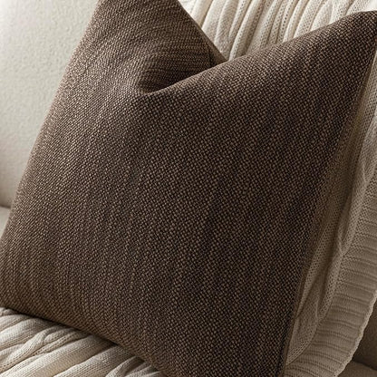 Foindtower Set of 2 Decorative Textured Burlap Linen Throw Pillow Covers - Image 3