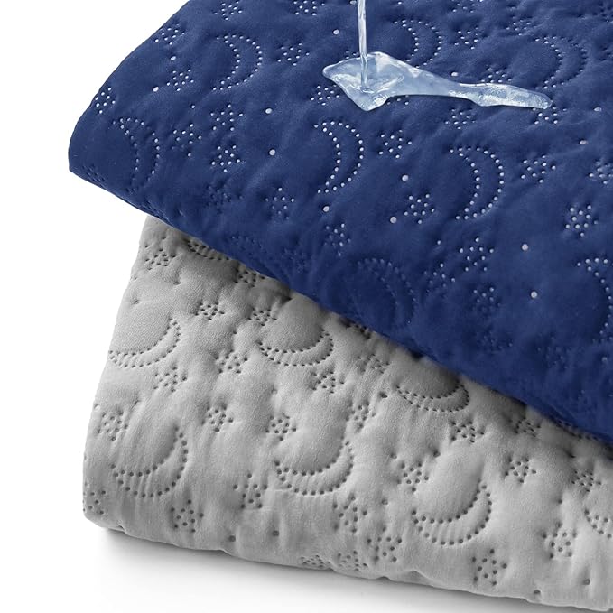 Waterproof Pack and Play Mattress Cover 2 Pack, Soft Quilted Pack and Play by Moonsea