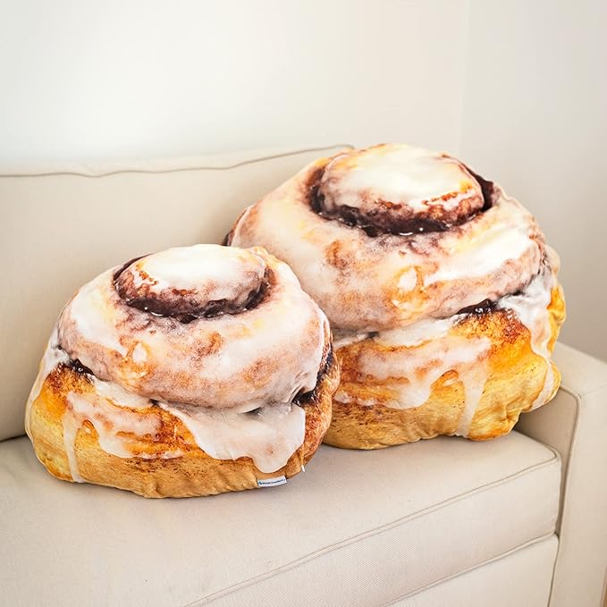 22" 3D Gooey Cinnamon Bun Throw Pillow - Image 3