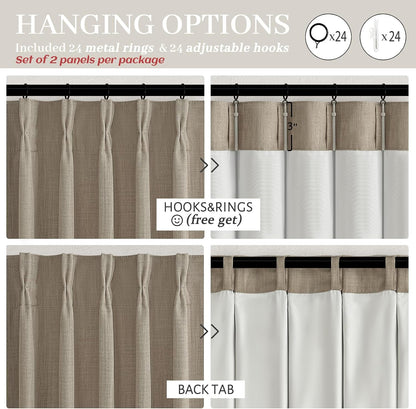 extra wide blackout curtains 70 x 96 inches, package contents