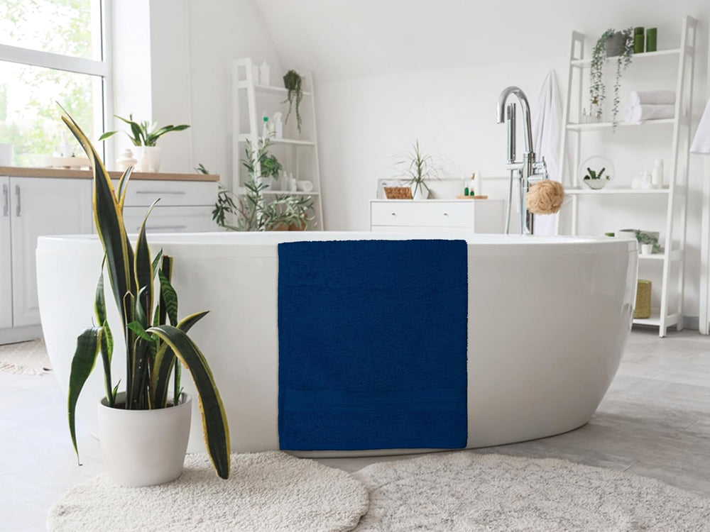 Bath Towels Pack of 6 – 24" x 48" – 100% Cotton Terry, Soft, Quick-...