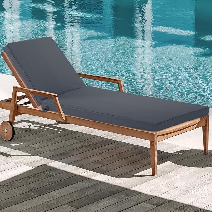 Chaise Lounge Cushions Outdoor Set of 4 - Image 9