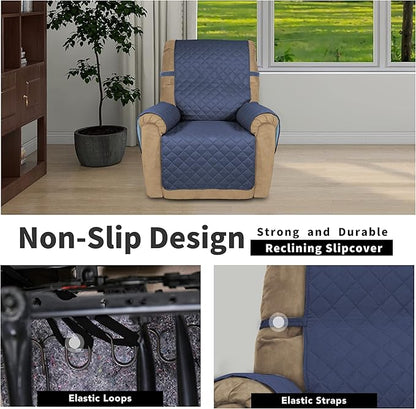 Easy-Going Recliner Chair Slipcover Reversible Sofa Cover Water Resistant Couch - Image 3