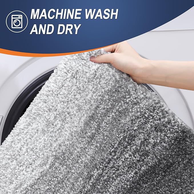 OLANLY Bathroom Rugs Mat 50x30, Extra Soft Absorbent Microfiber Bath Rugs - Image 5