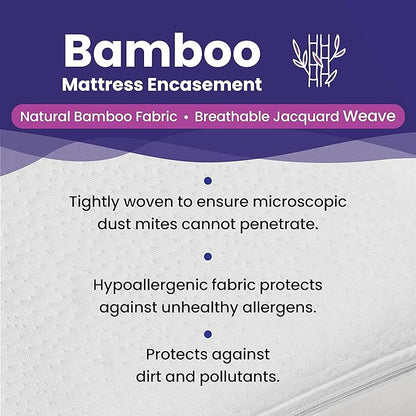King Size Waterproof Bamboo Mattress Encasement by Slumberfy - Image 4