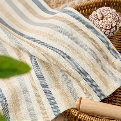 jinchan Valance Curtain Linen Textured Striped Window Curtain - Image 9