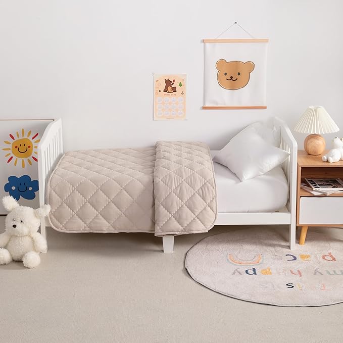 NTBAY Down Alternative Oversized Toddler Comforter, Super Soft and Warm Solid - Image 4