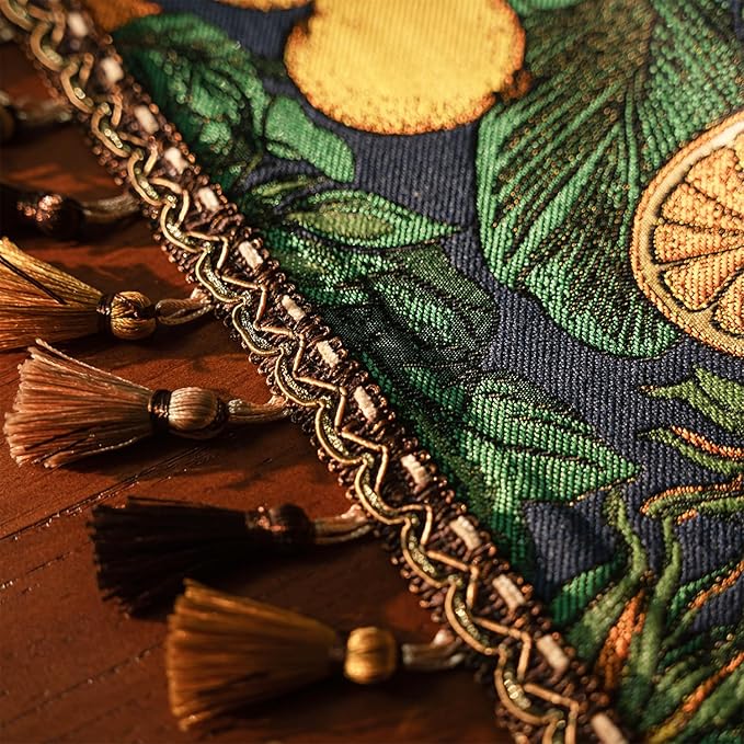 13×72 Inch Table Runner, Retro-Luxury Tassels Series - Image 4