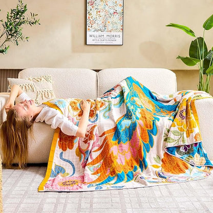 Boho Throw Blanket, Lightweight Blankets - Image 4
