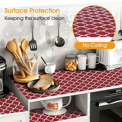 Shelf and Drawer Liner for Kitchen Cabinets Non-Adhesive, Strong Grip Non-Slip - Image 3