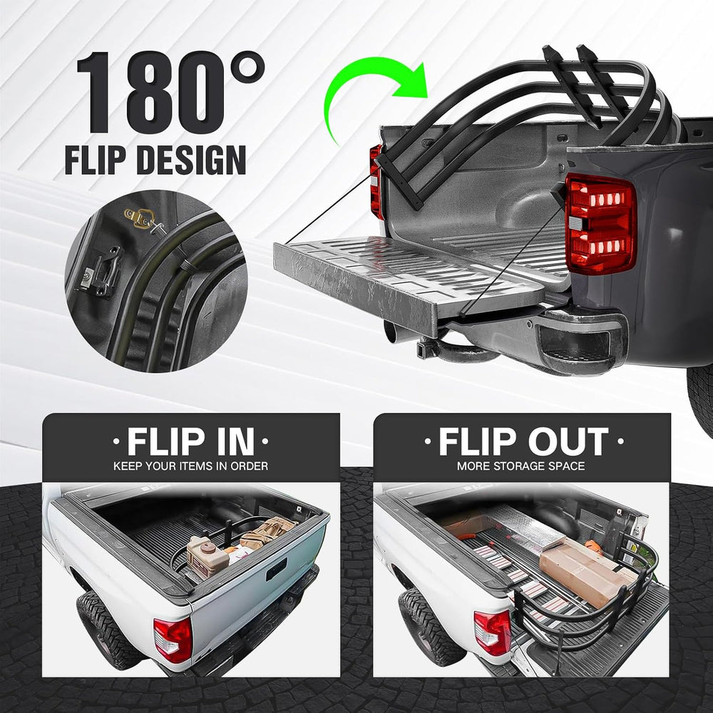 YZONA Truck Bed Extender, Aluminum Tailgate Extender, 55"-68" Adjus...