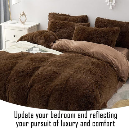 MorroMorn Decorative Pillows Covers, 2 Packs Faux Fur Pillow Cases Standard Size - Image 6
