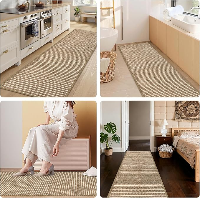 Long Bathroom Rug, Boho Kitchen Mats - Image 3