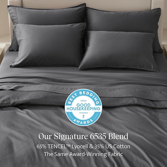 Double Stitch Cotton Tencel Duvet Cover - Image 2