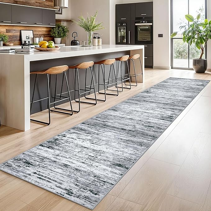 Modern Abstract Runner Rug 2.6x14 - Image 2