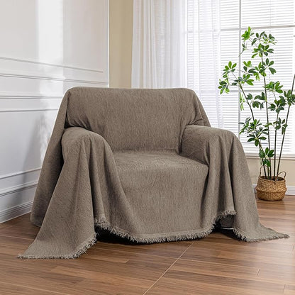 MEETSKY Small Couch Cover Oversized Armchair Sofa Cover Washable by MEETSKY