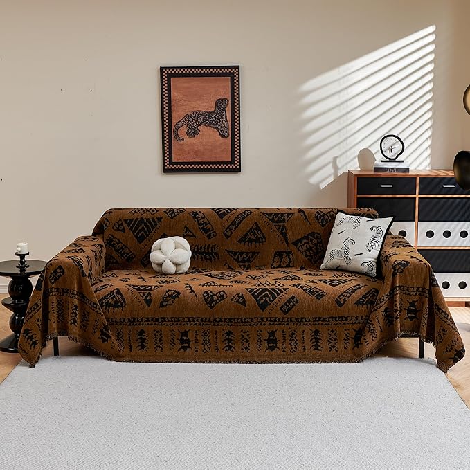 MYSKY HOME Boho Couch Cover Sofa Covers, Couch Covers - Image 2
