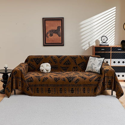MYSKY HOME Boho Couch Cover Sofa Covers, Couch Covers - Image 2