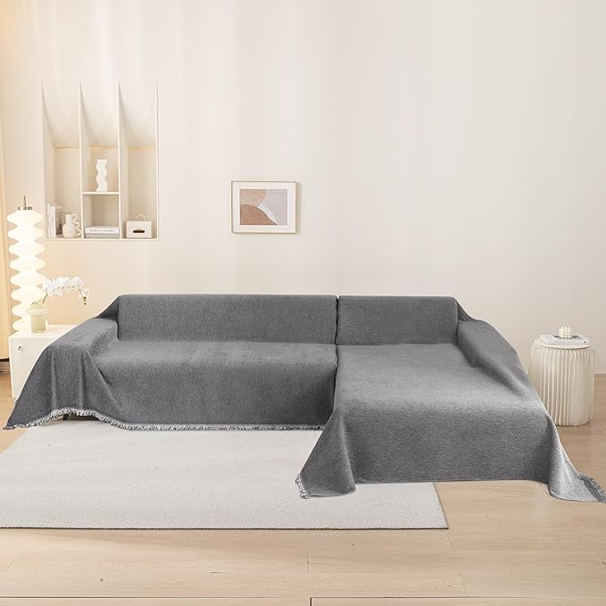 MEETSKY Couch Covers for Sofa Covers Washable, Dog Couch Covers for 2 Cushion - Image 5