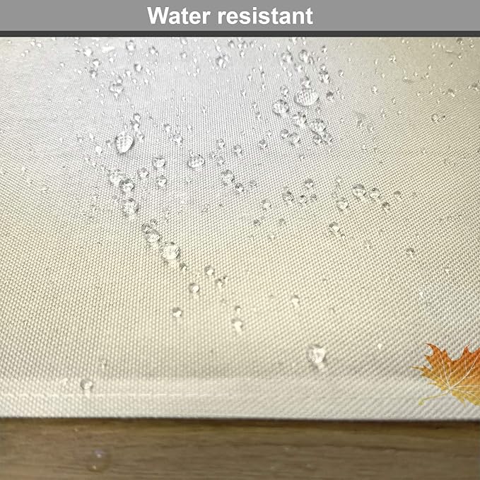 Ambesonne Fall Place Mats Set of 4, Soft Image of Faded Shedding Fall Leaves - Image 6