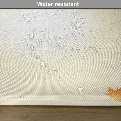 Ambesonne Fall Place Mats Set of 4, Soft Image of Faded Shedding Fall Leaves - Image 6