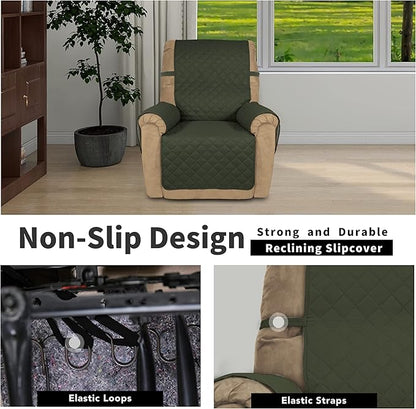 Easy-Going Recliner Chair Slipcover Reversible Sofa Cover Water Resistant Couch - Image 3