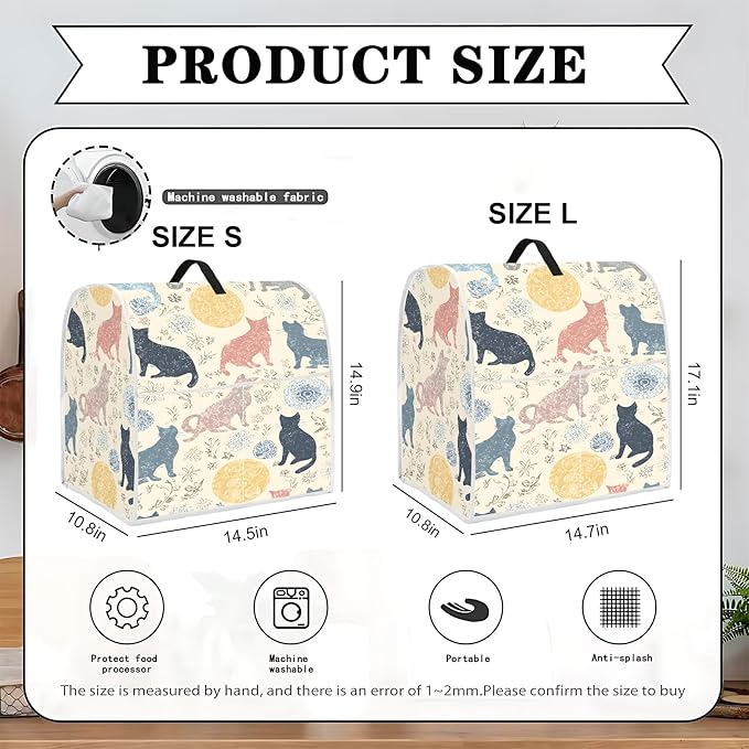 Mixer Dust Cover for 6-8 Qt Stand Mixer, Cloth Cover - Image 2