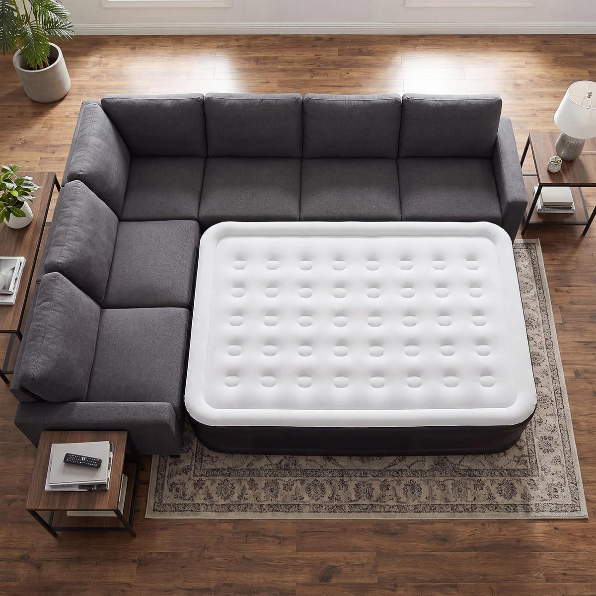 sweetcrispy weight capacity 660 lbs air bed, double on a desk or shelf