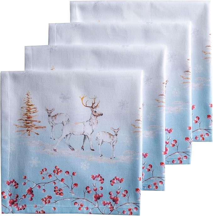 Maison d' Hermine Cloth Napkins Set of 4 100% Cotton by MaisondHermine